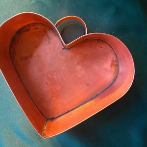 Copper Cookie Cutters, candy dish, and flour scoop